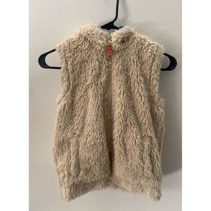 Mini Boden Faux Fur Hooded Vest 9-10 Years Old‎